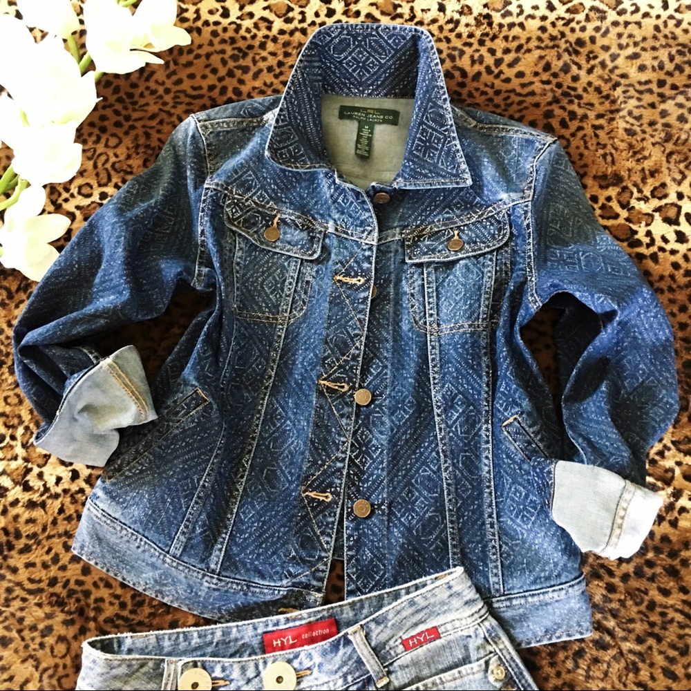 LRL Lauren Jeans Co Ralph Lauren Patterned jacket